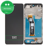 Wyświetlacz do Motorola Moto G04, Ekran dotykowy z ramką, Czarny, Black, TFT
