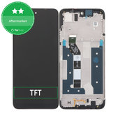 Wyświetlacz do Motorola Moto G35 5G, Ekran dotykowy z ramką, Czarny, Black, TFT