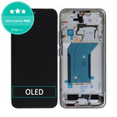 Wyświetlacz OLED do Xiaomi 14 23127PN0CC, Ekran dotykowy z ramką, Biały, White