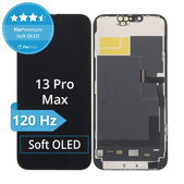 Wyświetlacz Soft OLED dla iPhone 13 Pro Max, Ekran dotykowy z ramką, DIAGNOSTIC