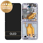 Wyświetlacz do Xiaomi Mix Flip 2405CPX3DC, Ekran dotykowy z ramką, Fioletowy, Purple, 560003000N800, Genuine Service Pack