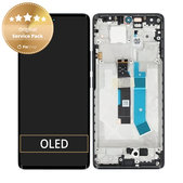 Wyświetlacz do Xiaomi Redmi Note 14 Pro 4G 24116RACCG, Ekran dotykowy z ramką, Midnight Black, 560003000O600, Genuine Service Pack