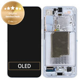 Wyświetlacz do Samsung Galaxy S25, Ekran dotykowy z ramką, Icyblue, GH82-36329C, Genuine Service Pack