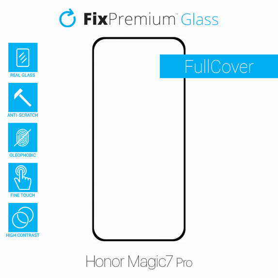 Szkło hartowane do Honor Magic7 Pro, FullCover, FixPremium