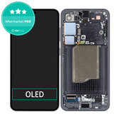 Wyświetlacz OLED do Samsung Galaxy S25, Ekran dotykowy z ramką, Blueblack