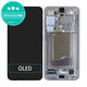 Wyświetlacz OLED do Samsung Galaxy S25, Ekran dotykowy z ramką, Silver Shadow