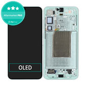Wyświetlacz OLED do Samsung Galaxy S25 Plus, Ekran dotykowy z ramką, Miętowy, Mint