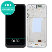 Wyświetlacz OLED do Samsung Galaxy A26 A266E, Ekran dotykowy z ramką, Biały, White