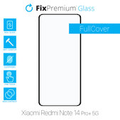 Szkło hartowane do Xiaomi Redmi Note 14 Pro+ 5G 24094RAD4G, FullCover Glass, FixPremium