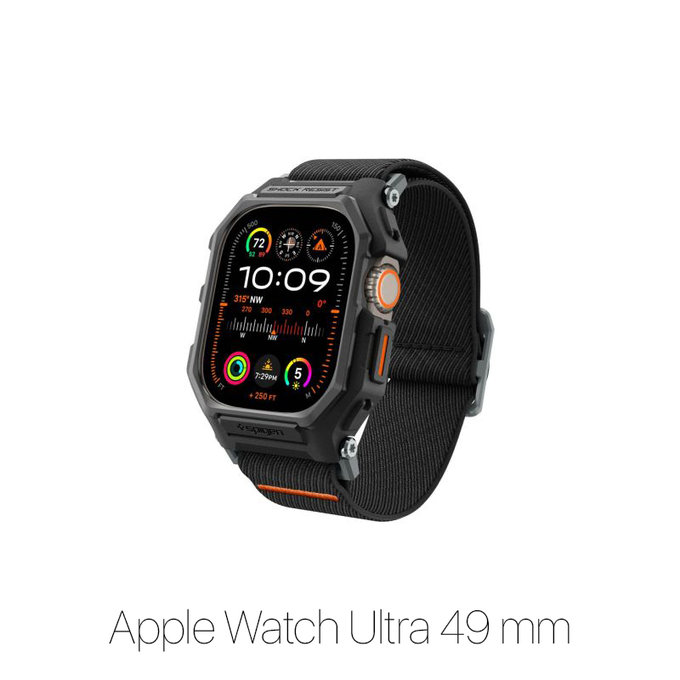 Pasek Lite Fit "Pro" do Apple Watch Ultra (49mm), Matte Black, Spigen
