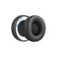 Zapasowe nauszniki do Beats Solo Pro, Wireless, pianka memory + skóra PU, Czarny, Black, 1 para