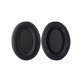 Zapasowe nauszniki do Sony WH-1000XM3, pianka memory + skóra PU, Czarny, Black, 1 para
