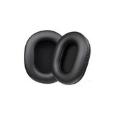 Zapasowe nauszniki do Sony MDR-7506, pianka memory i skóra PU, Czarny, Black, 1 para