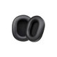 Zapasowe nauszniki do Sony MDR-7506, pianka memory i skóra PU, Czarny, Black, 1 para