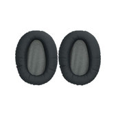 Zapasowe nauszniki do Sony WH-CH710N, pianka memory i skóra PU, Czarny, Black, 1 para