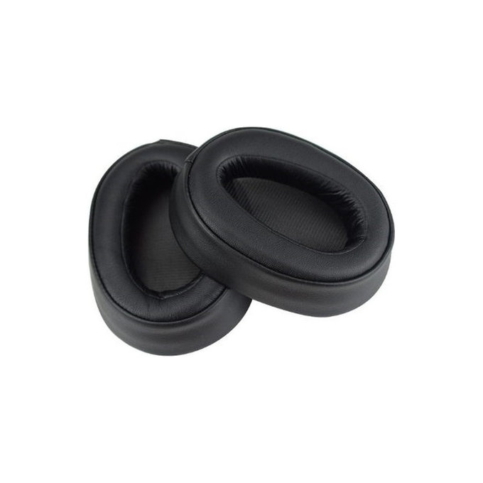 Zapasowe nauszniki do Sony WH-H900N, pianka memory i skóra PU, Czarny, Black, 1 para