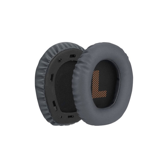 Zapasowe nauszniki do JBL Quantum 100, pianka memory i skóra PU, Ciemnoszary, Dark Gray, 1 para