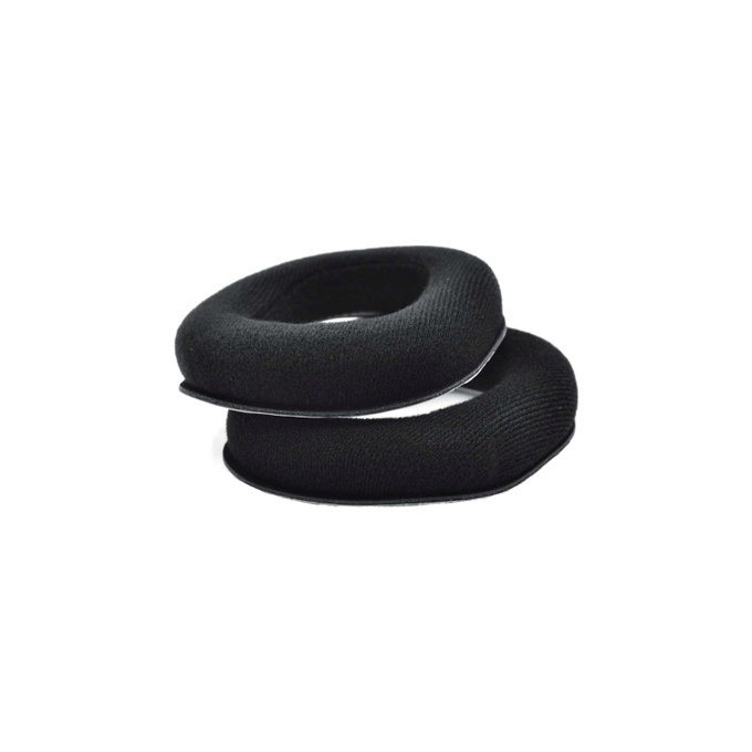 Zapasowe nauszniki do Logitech Astro A40, A50, pianka memory i tkanina, Czarny, Black, 1 para