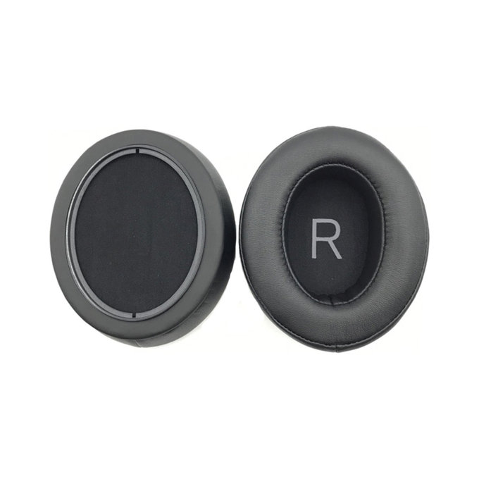 Zapasowe nauszniki do Sennheiser Momentum 3.0, pianka memory i skóra PU, Czarny, Black, 1 para