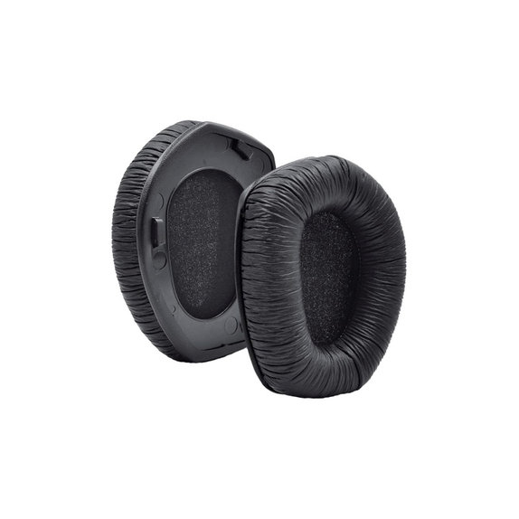 Zapasowe nauszniki do Sennheiser HDR175, RS175, pianka memory i skóra PU, Czarny, Black, 1 para