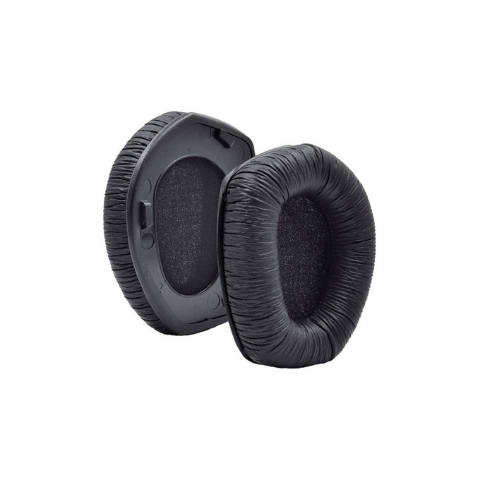 Zapasowe nauszniki do Sennheiser HDR175, RS175, pianka memory i skóra PU, Czarny, Black, 1 para
