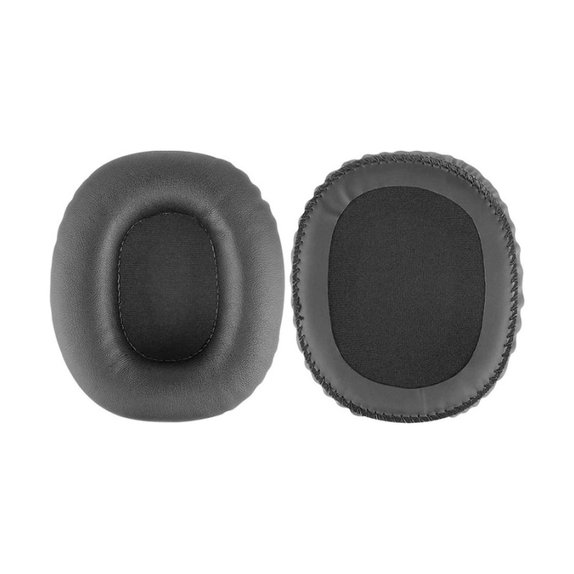 Zapasowe nauszniki do Marshall Monitor, pianka memory i skóra PU, Czarny, Black, 1 para