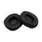 Zapasowe nauszniki do Marshall Major I, II, pianka memory i skóra PU, Czarny, Black, 1 para