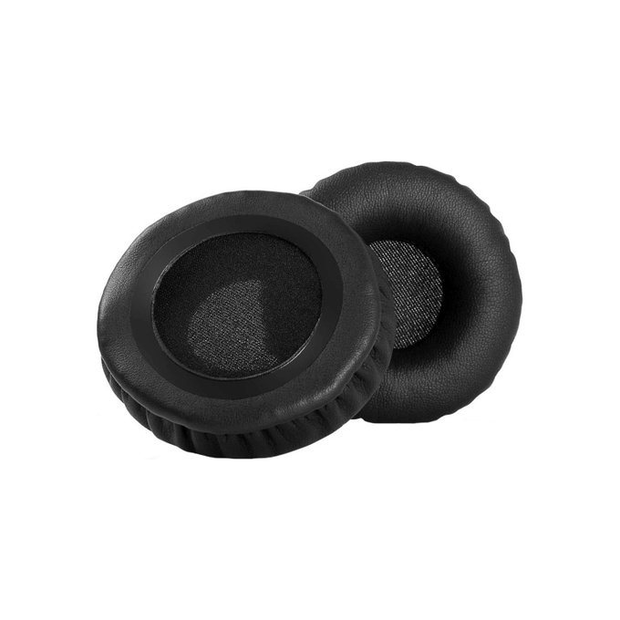 Zapasowe nauszniki do Philips SHB3060, pianka memory i skóra PU, Czarny, Black, 1 para