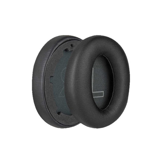Zapasowe nauszniki do Anker Soundcore Life Q20, pianka memory i skóra PU, Czarny, Black, 1 para
