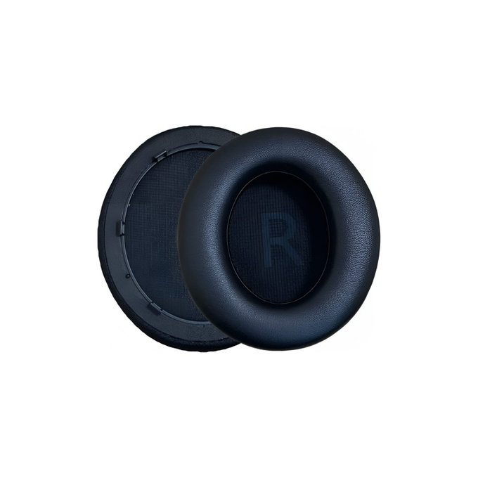 Zapasowe nauszniki do Anker Soundcore Life Q45, pianka memory i skóra PU, Czarny, Black, 1 para
