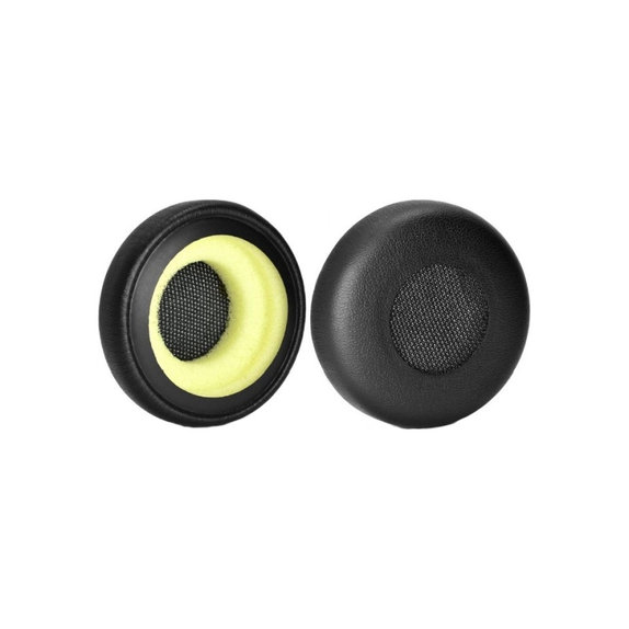Zapasowe nauszniki do Jabra Evolve 20, 30, 40, skóra PU, Czarny, Black, 1 para