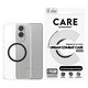 Etui Urban Combat z czarnym QI do Samsung Galaxy S25 Edge, Przezroczyste, PanzerGlass