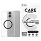 Etui Urban Combat z czarnym QI do Samsung Galaxy S25 Edge, Przezroczyste, PanzerGlass