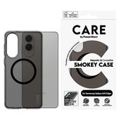 Etui Smokey z czarnym QI do Samsung Galaxy S25 Edge, Czarne, PanzerGlass