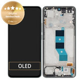Wyświetlacz do Xiaomi Poco M7 Pro 5G, Ekran dotykowy z ramką, 5600060O17P00, Zielony, Green, Genuine Service Pack