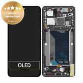 Wyświetlacz do Xiaomi Poco F7 Ultra 5G, Ekran dotykowy z ramką, Czarny, Black, 5600150O11U00, Genuine Service Pack