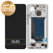 Wyświetlacz do Xiaomi Poco F7 Pro 5G, Ekran dotykowy z ramką, Srebrny, Silver, 56002200O1100, Genuine Service Pack