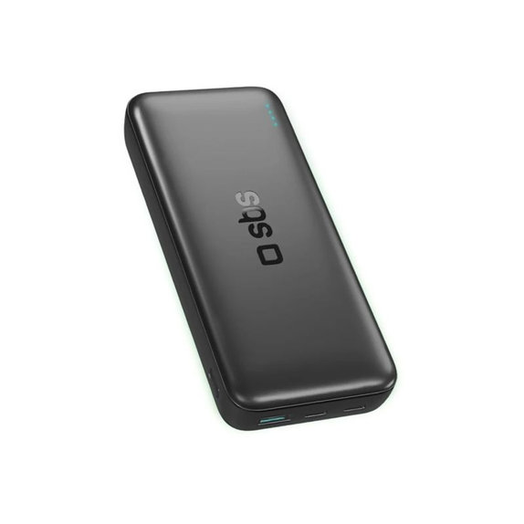PowerBank 20000mAh, 10W, Infinity, LiFePO4, USB-C/USB-A, Czarny, Black, SBS