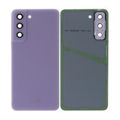 Tylna pokrywa baterii z kompletnym montażem do Samsung S21 FE G990B, Lawendowy, Lavender