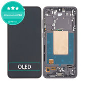 Wyświetlacz OLED do Samsung Galaxy S24 FE S721B, Ekran dotykowy z ramką, Grafitowy, Graphite