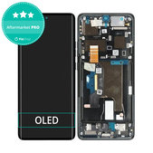 Wyświetlacz OLED do Motorola Edge 50 Ultra, Ekran dotykowy z ramką, Forest Grey
