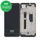 Wyświetlacz do Motorola Moto G84 XT2347, Ekran dotykowy z ramką, Czarny, Black, TFT