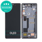 Wyświetlacz OLED do TCL 20 Pro 5G, Ekran dotykowy z ramką, Czarny, Black