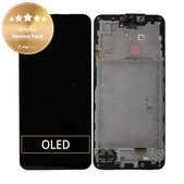 Wyświetlacz do Samsung Galaxy A17 A176B, Ekran dotykowy z ramką, Czarny, Black, GH82-38045A, Genuine Service Pack