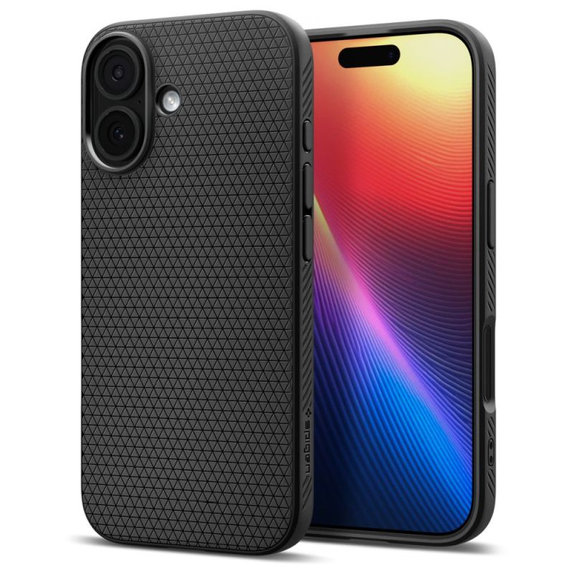 Etui do iPhone 17, Liquid Air, Matte Black, Spigen