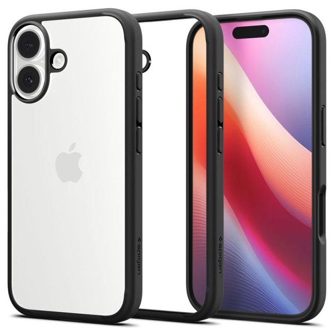 Etui do iPhone 17, Ultra Hybrid, Matte Black, Spigen