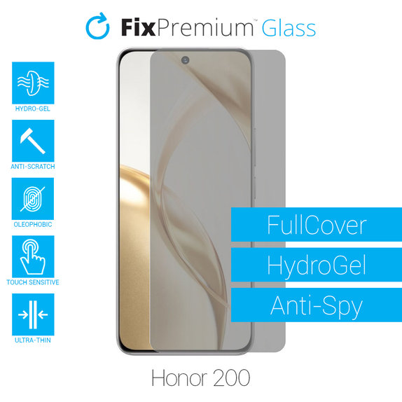Folia ochronna for Honor 200, HydroGel Anti-Spy, FixPremium