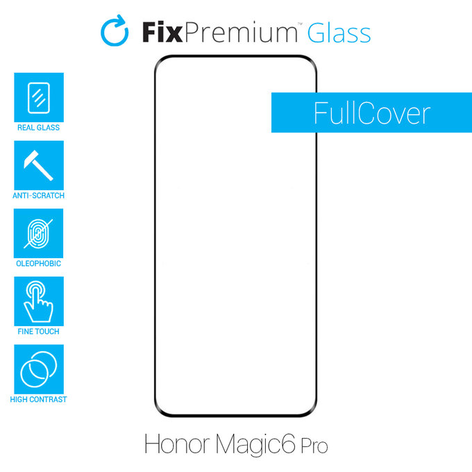 Szkło hartowane do Honor Magic6 Pro, FullCover Glass, FixPremium