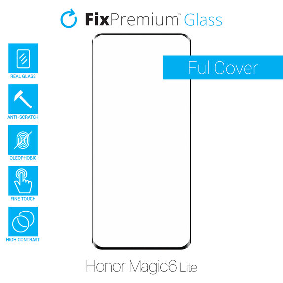 Szkło hartowane do Honor Magic6 Lite, FullCover Glass, FixPremium