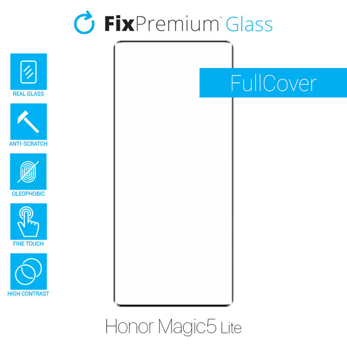Szkło hartowane do Honor Magic5 Lite, FullCover Glass, FixPremium